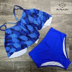 Peddney Flounce High Waist Bikini Swimsuit Size S